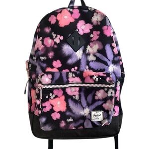 Herschel Supply Heritage Youth X-Large Blurry Floral/Black Backpack 22 L
